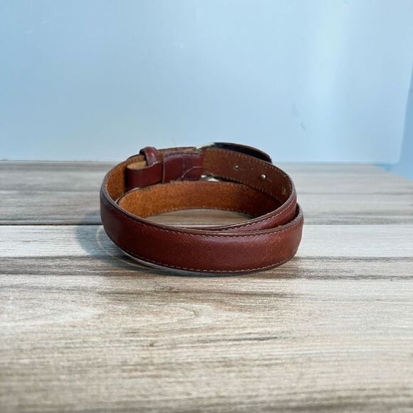 Talbots leather belt women’s small brown southwestern bohemian classiccore herit - Picture 3 of 10